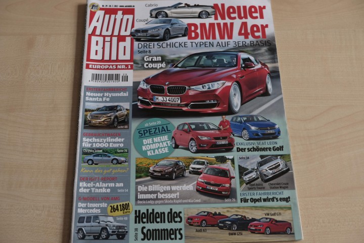 Deckblatt Auto Bild (29/2012)